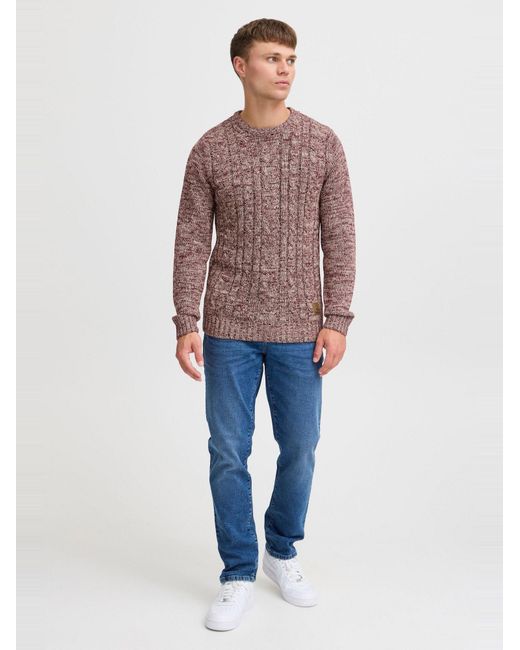Solid Pullover Philemon in Purple für Herren