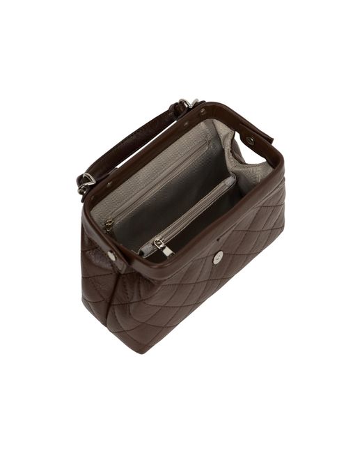 faina Brown Handtasche