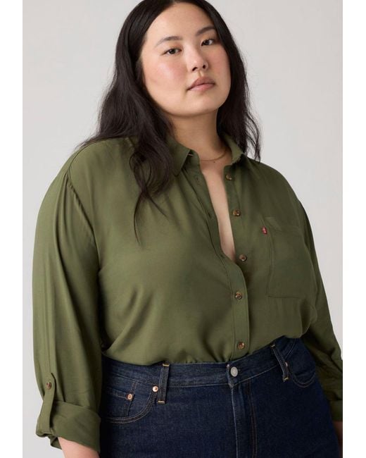 Levi's Green Levis Plus Bluse