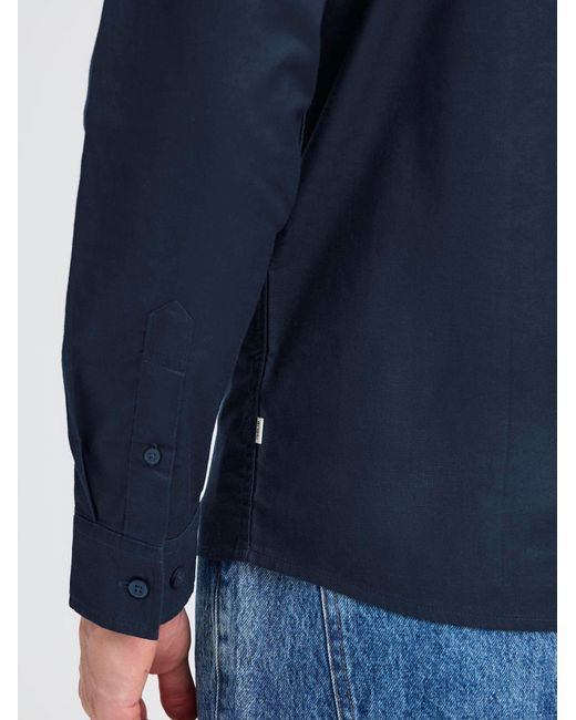 Solid Hemd Olmin in Blue für Herren