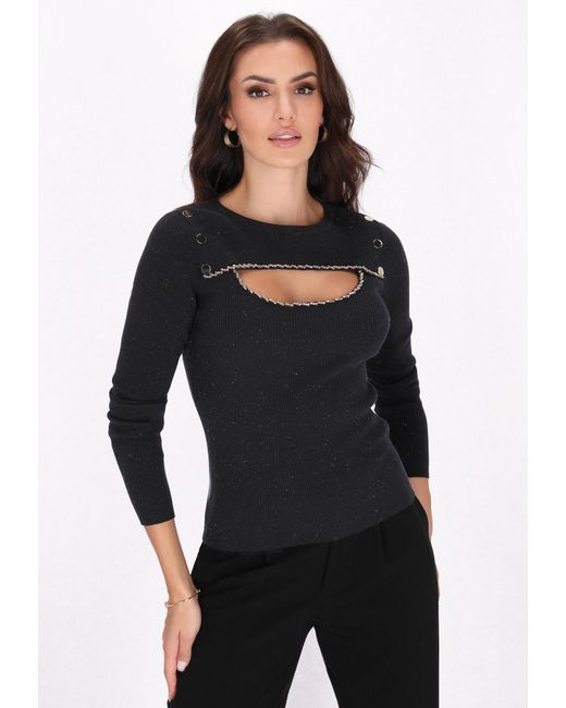 faina Black Pullover