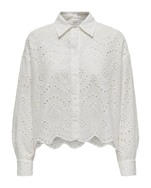 ONLY White Bluse 'Valais'