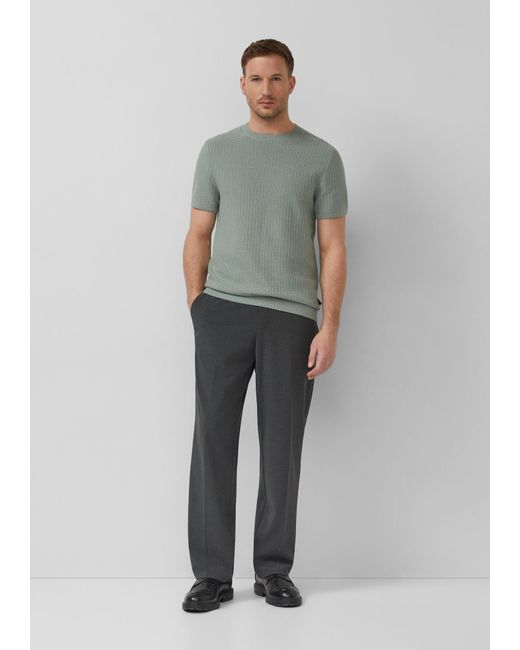 S.oliver Strickpullover in Gray für Herren