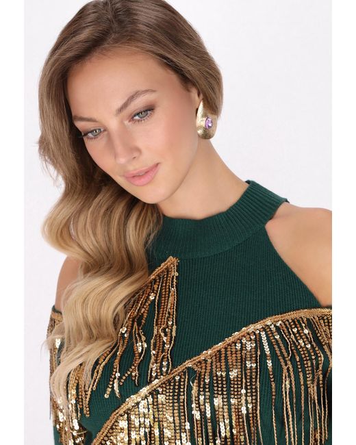 faina Green Pullover