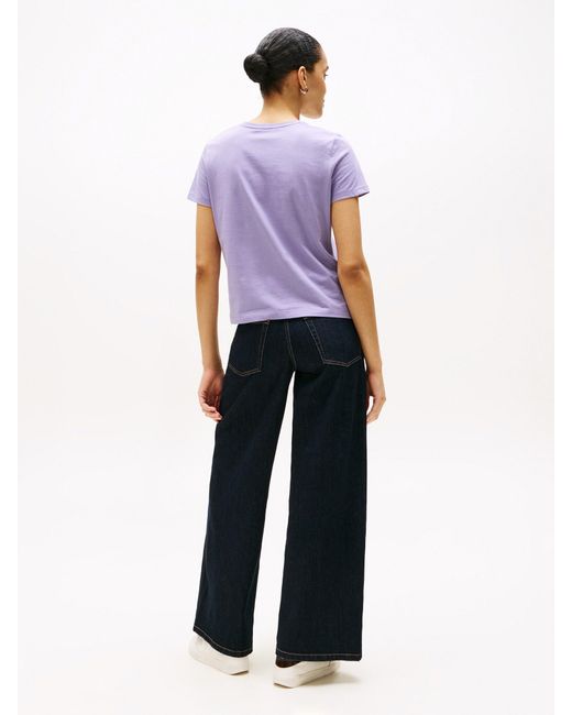 Tommy Hilfiger Purple T-Shirt Classic