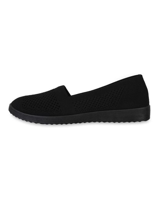 VAN HILL Black Slipper 'Mia'