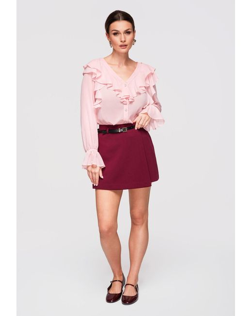 Ombre Red Bluse