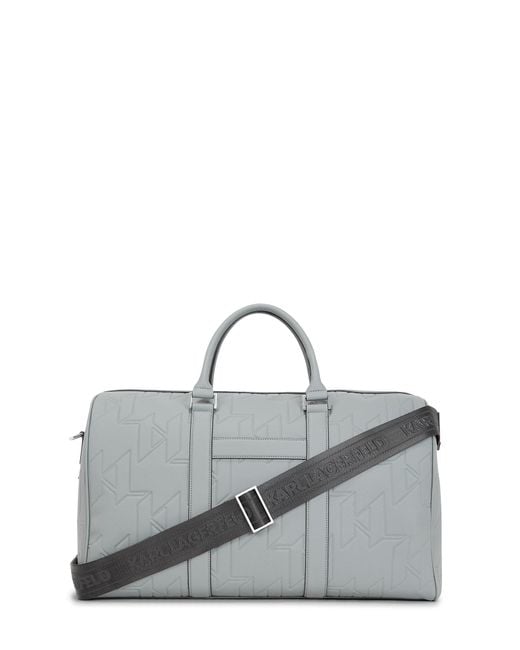 Karl Lagerfeld Gray Weekender