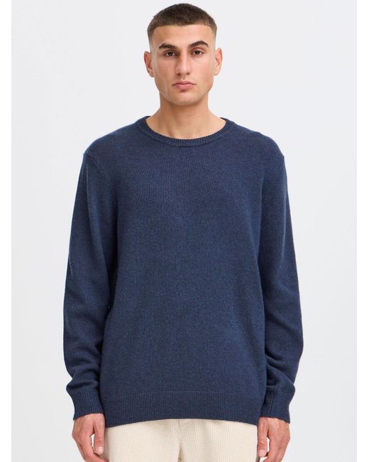 Solid Strickpullover Sdrick in Blue für Herren