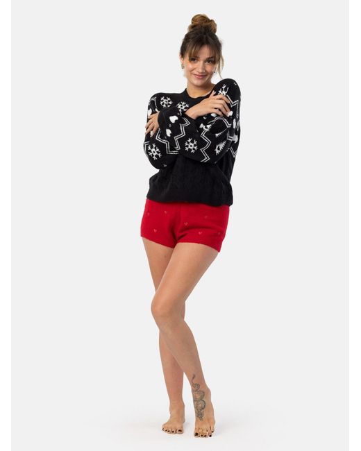 LEAFLETIC Black Pullover Pullover Sweater