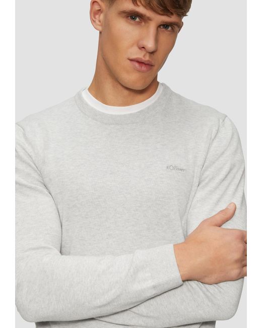 S.oliver Pullover in White für Herren