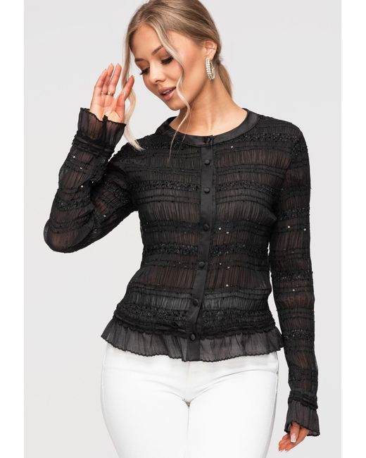 Ombre Black Bluse