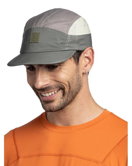 Buff Green Cap 5 Panel Go Cap