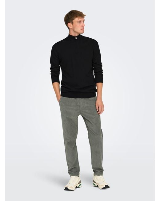 Only & Sons Pullover Onsloui in Black für Herren