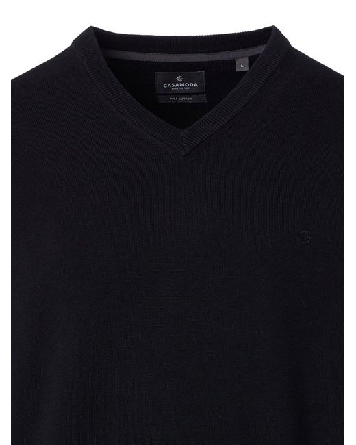 CASA MODA Pullover Basic in Black für Herren