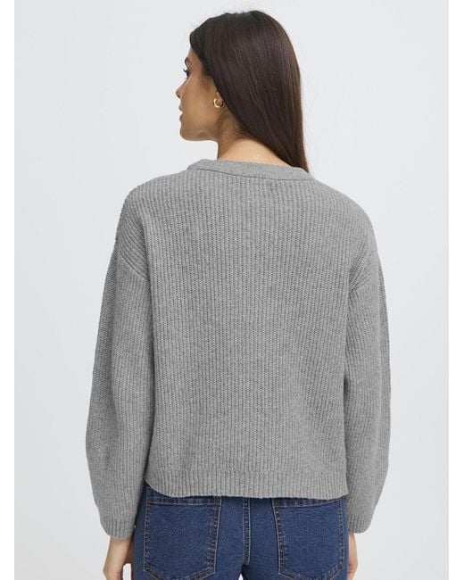 Oxmo Gray Strickpullover