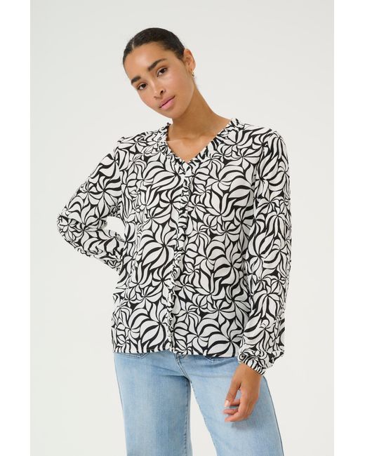 Kaffe White Bluse Ellen
