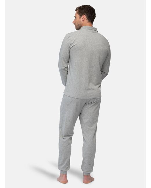 greenjama Pyjama Lang in Gray für Herren