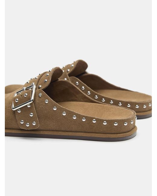 Pull&Bear Brown Pantolette