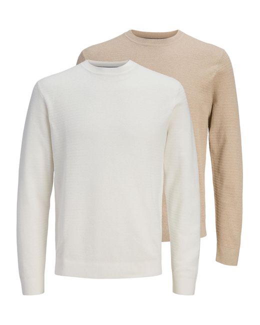Jack & Jones Pullover Bluriley in White für Herren
