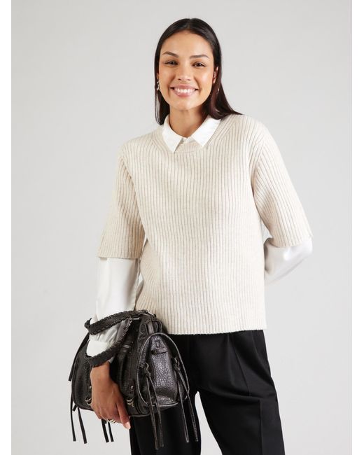 Object White Pullover Objelva