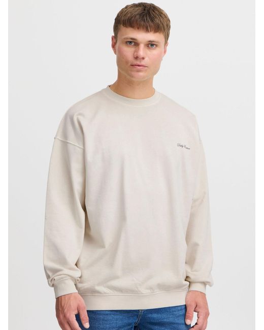 Solid Sweatshirt in White für Herren