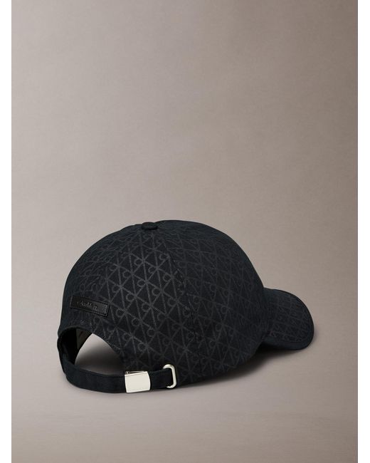 Calvin Klein Black Cap Emblem Logo Baseball