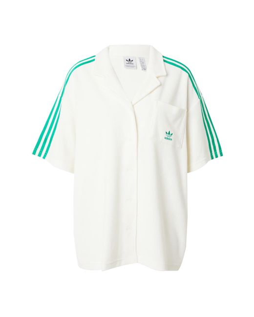 Adidas Originals White Funktionsshirt 'resort'