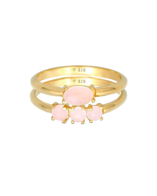 Elli Jewelry Metallic Ring Edelstein Ring