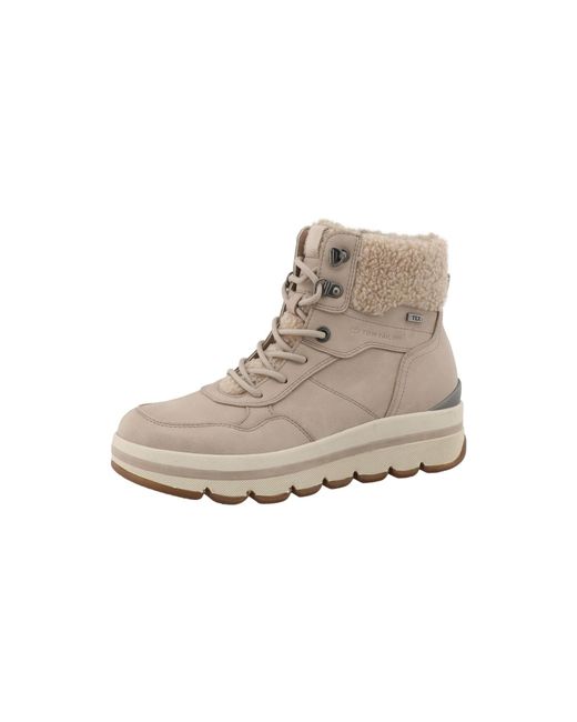 Tom Tailor Natural Schnürstiefelette