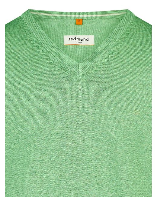 Redmond Pullover Basic in Green für Herren