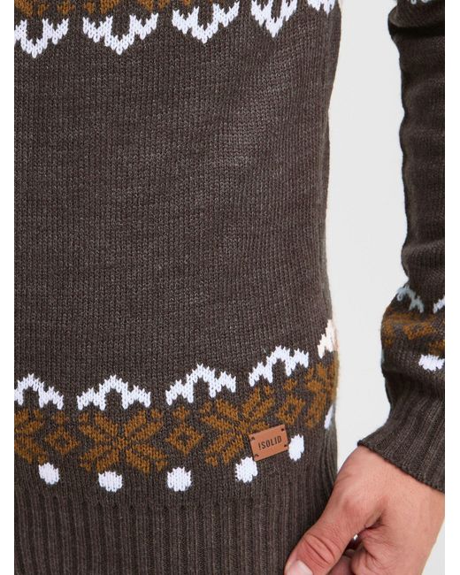 Solid Pullover Norwin in Gray für Herren