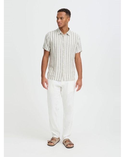 Blend Leinenhose Bhlikan in White für Herren