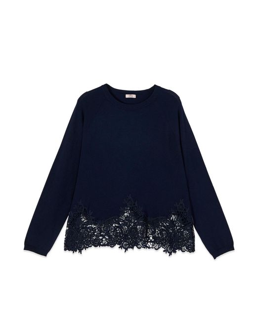 Oltre Blue Pullover