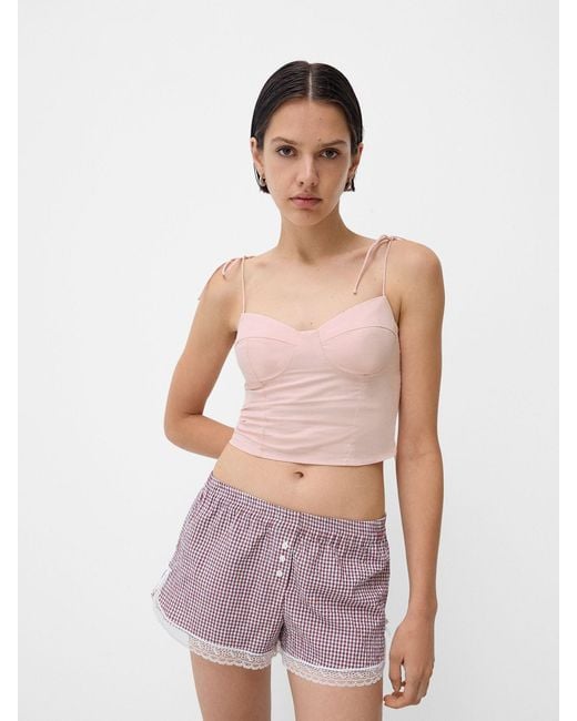 Bershka Pink Top