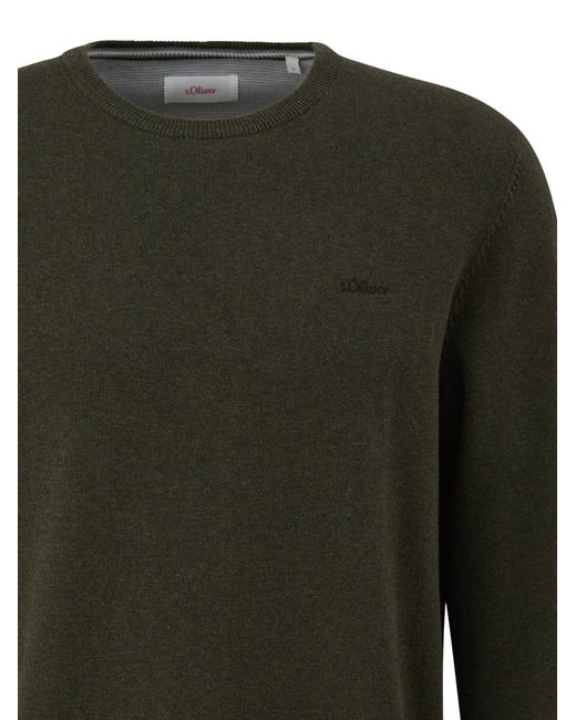 S.oliver Oliver Pullover Basic in Green für Herren