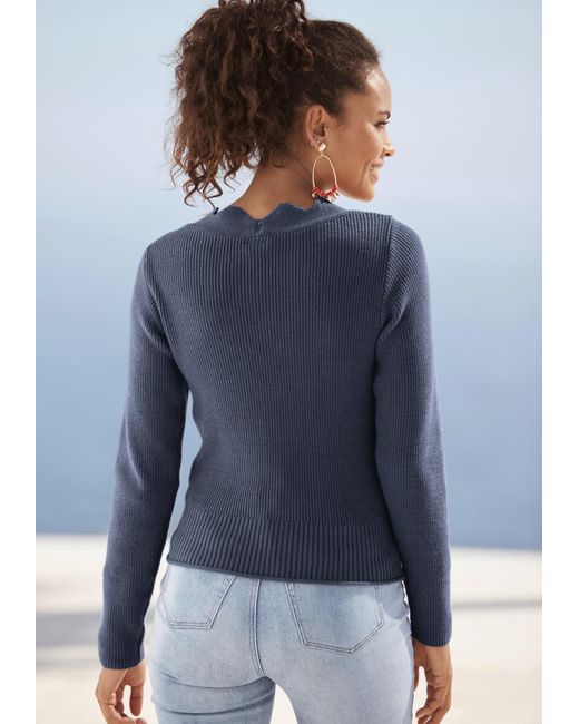Lascana Blue Pullover