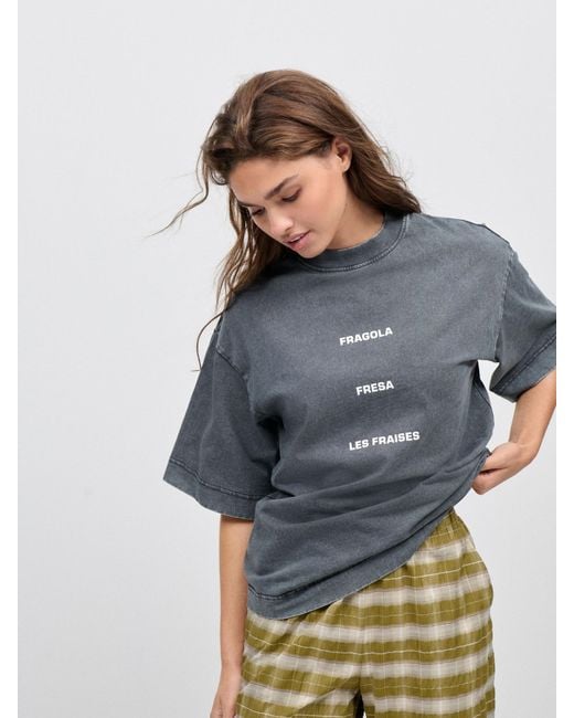 Next Gray T-Shirt Strawberry