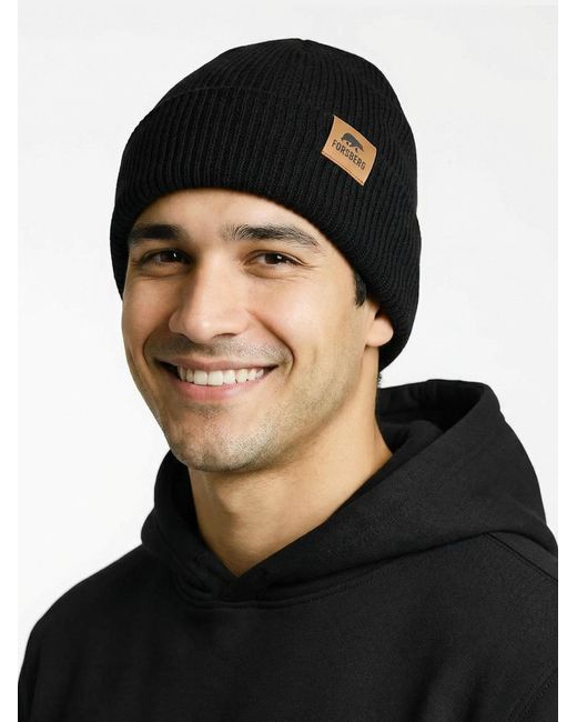 Forsberg Mütze Beanie in Black für Herren