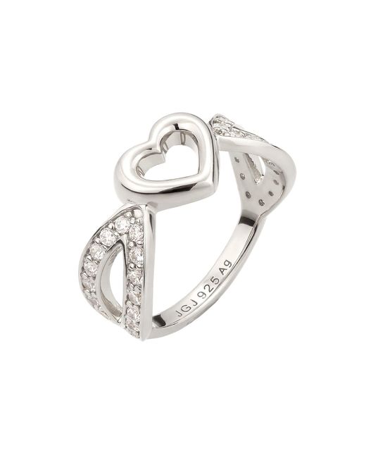 Elli Jewelry White Ring Heart