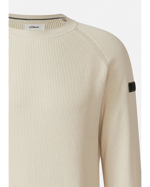 S.oliver Strickpullover in White für Herren