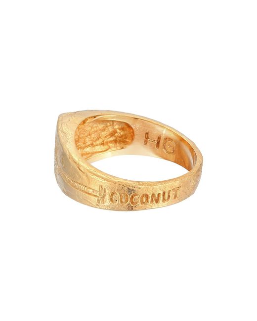 Haze & Glory Ring Coconut in White für Herren