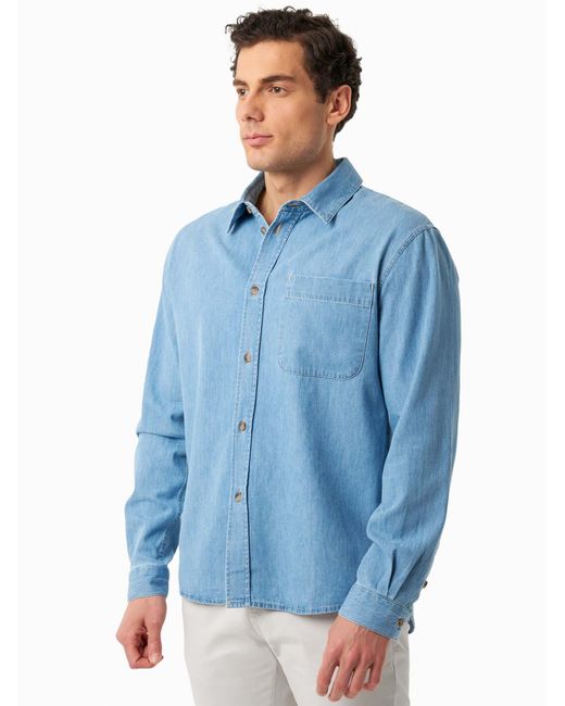 ORGANICATION Hemd in Blue für Herren