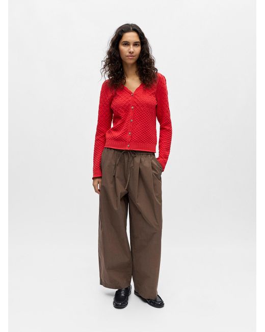 Object Red Strickjacke Objnoa