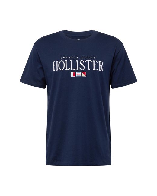 Hollister T-shirt 'coastal' in Blue für Herren