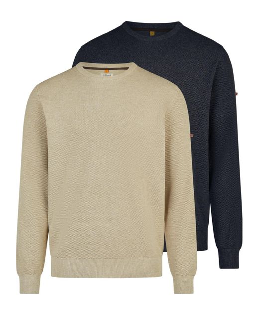 Redmond Pullover Basic in Blue für Herren