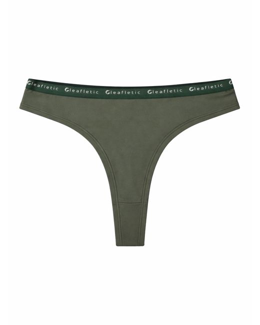 LEAFLETIC Green Slip Mid Rise Brazilian