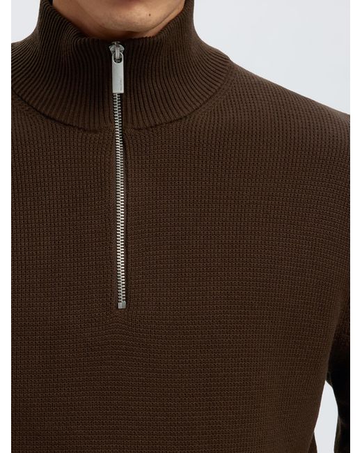 SELECTED Pullover Slhdane in Brown für Herren