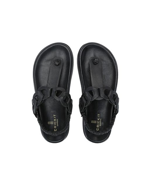 CRICKIT Black Sandale