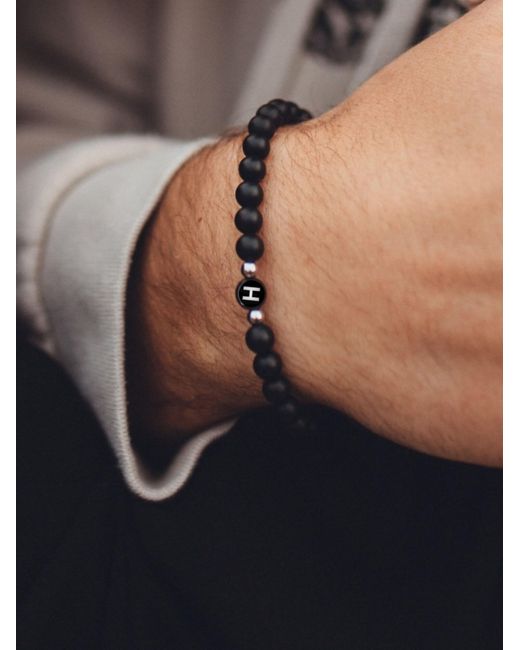 GOOD.designs Perlenarmband in Black für Herren